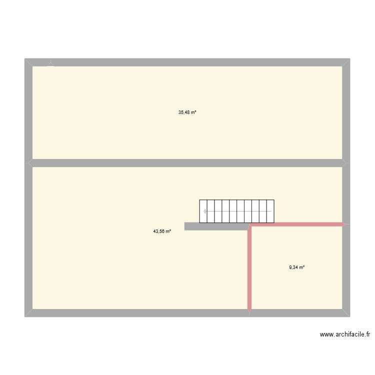 Mawatw. Plan de 3 pièces et 88 m2