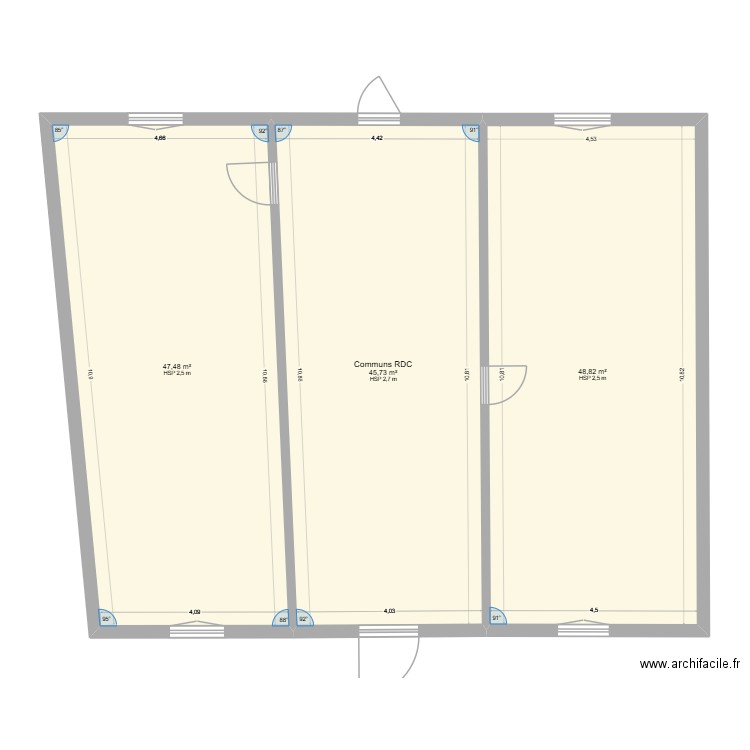 plan paquis Dimanche. Plan de 15 pièces et 405 m2