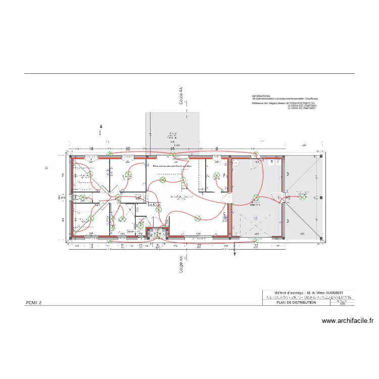 AUDEBERT. Plan de 