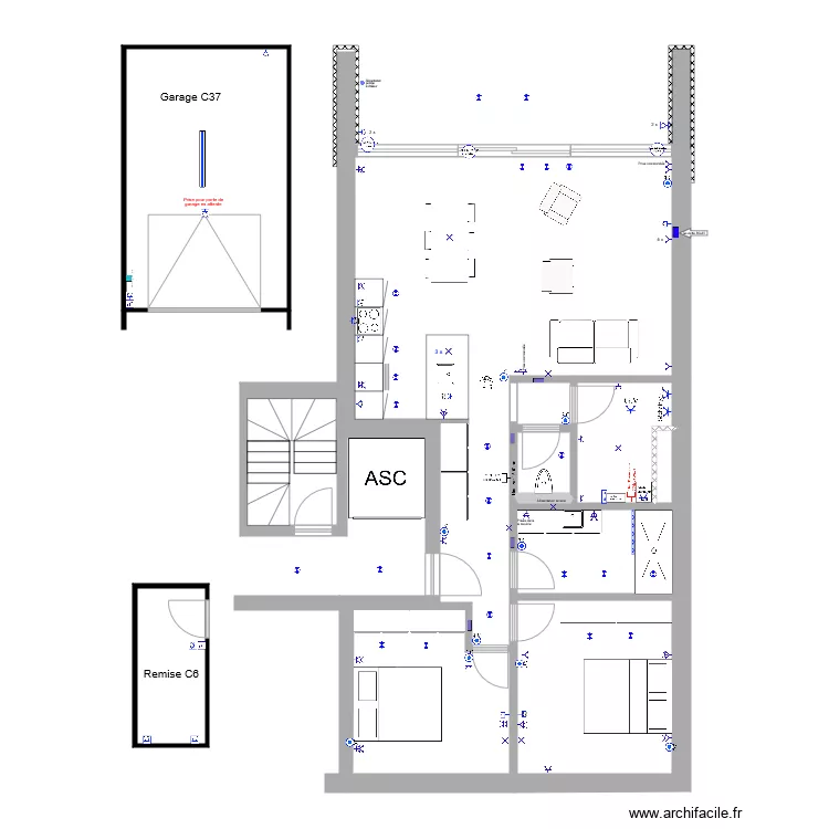 Appartement Meuse View appartement C27 Domotique. Plan de 