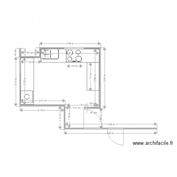 cuisine . Plan de 0 pièce et 0 m2