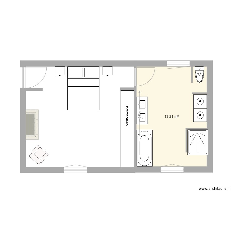 Chambre bastide plan 1. Plan de 0 pièce et 0 m2