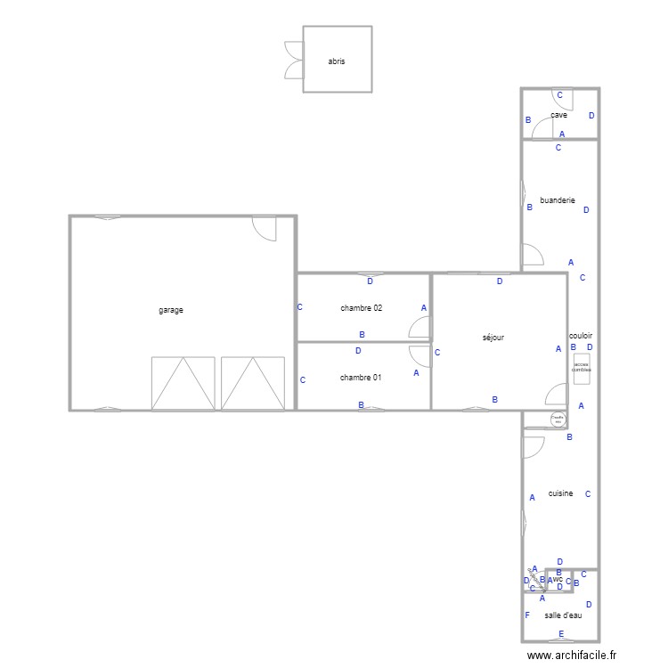 baudillon. Plan de 0 pièce et 0 m2