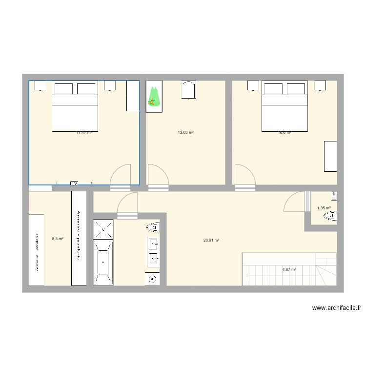 projet maison. Plan de 0 pièce et 0 m2