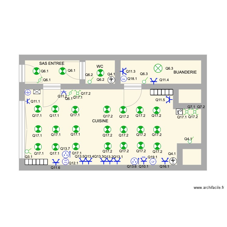 SAS CUISINE ELOI. Plan de 0 pièce et 0 m2