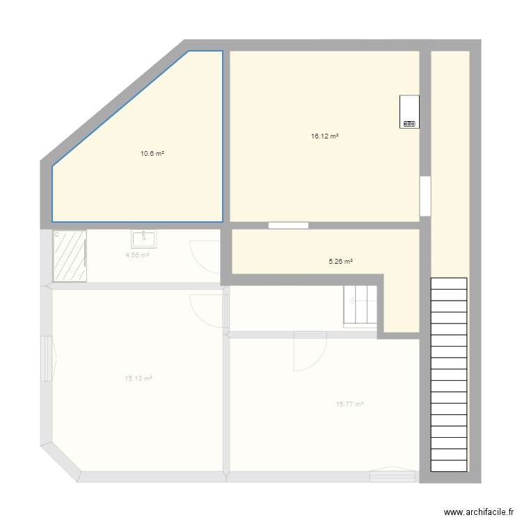 poste lcb. Plan de 21 pièces et 291 m2