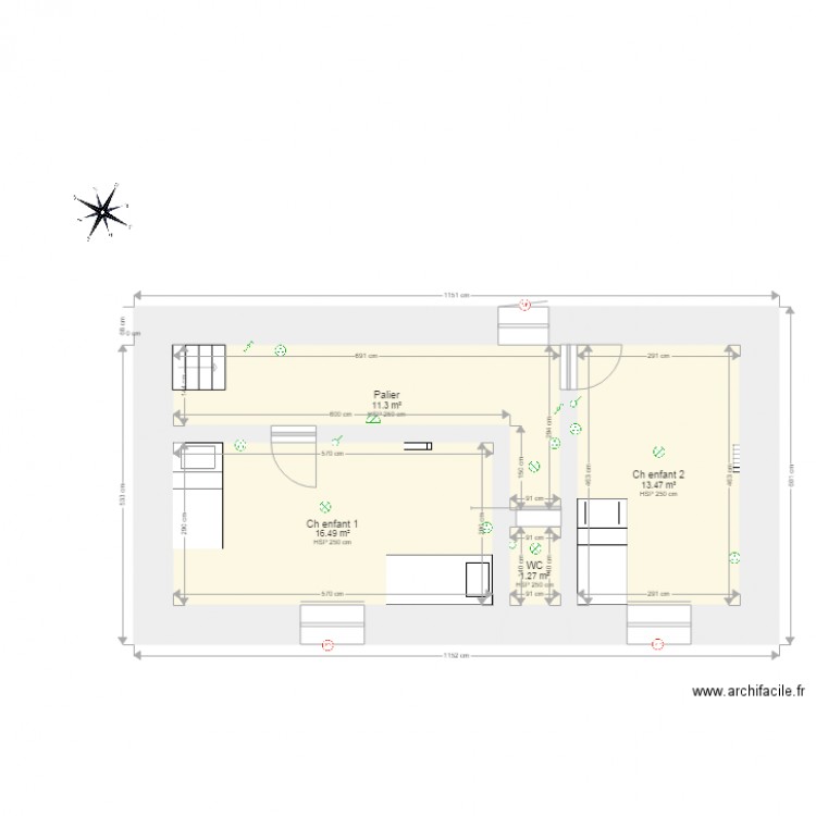 Etage élec Petit Aulnay. Plan de 0 pièce et 0 m2