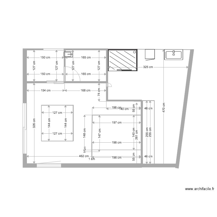 extension velux. Plan de 0 pièce et 0 m2