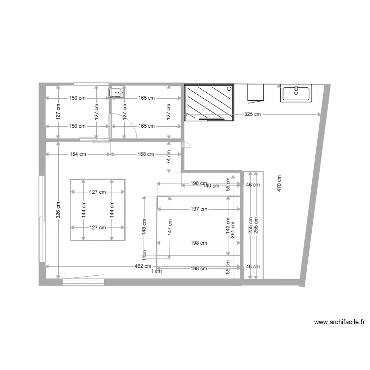extension velux. Plan de 