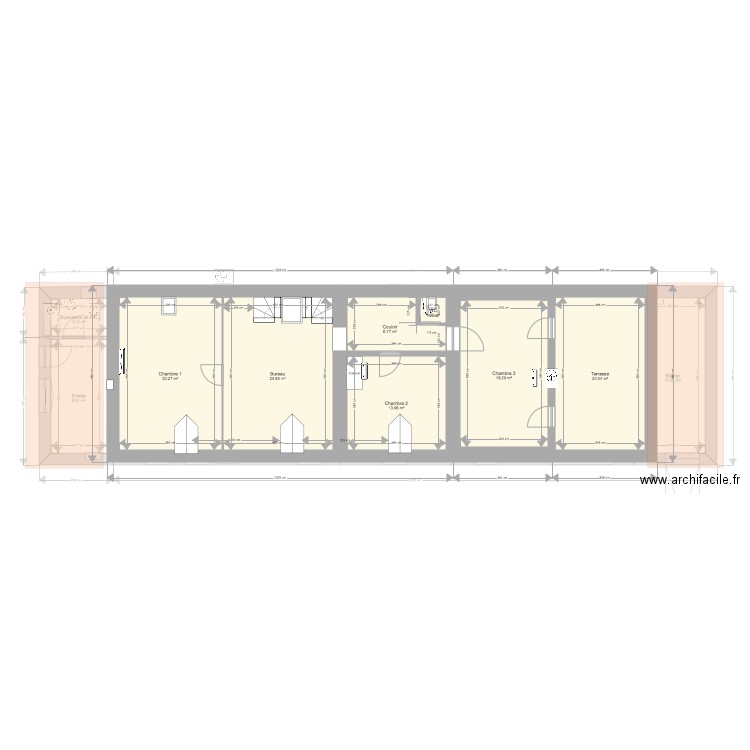Nerveux. Plan de 0 pièce et 0 m2