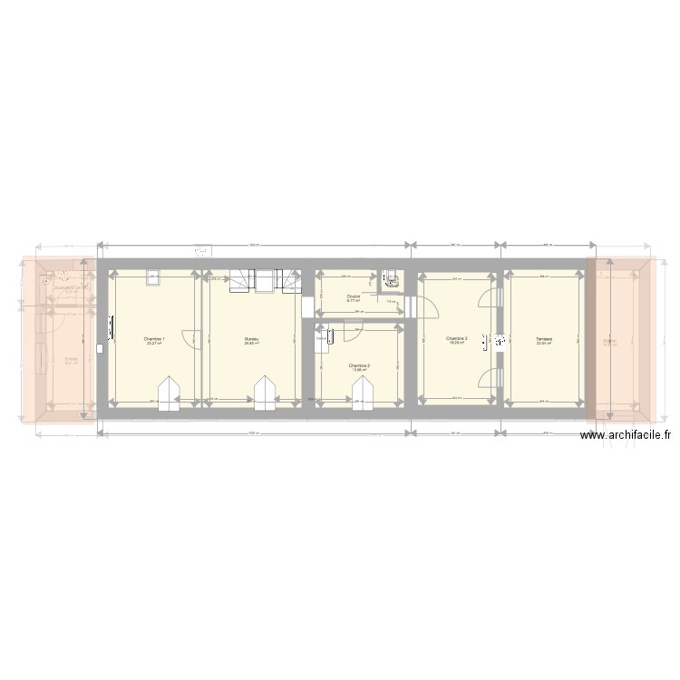 Nerveux. Plan de 0 pièce et 0 m2