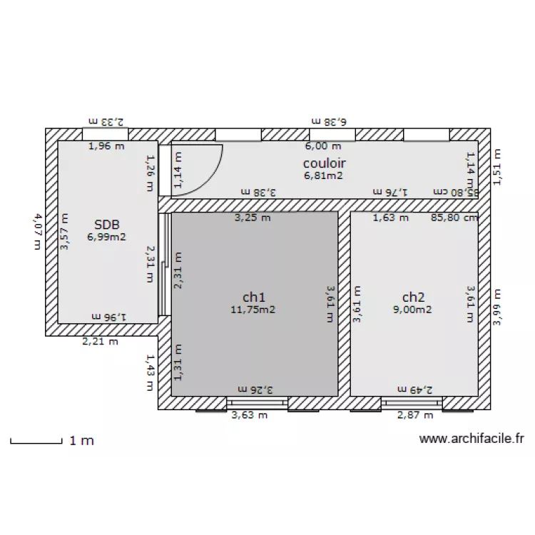 &eacute;tage grange n&deg;3. Plan de 