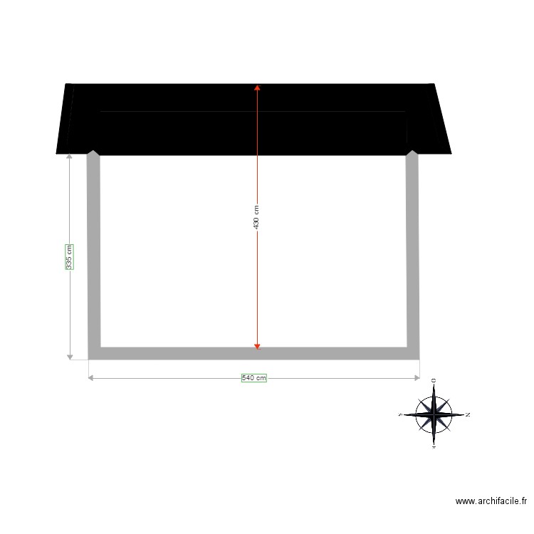 Façade EST. Plan de 0 pièce et 0 m2