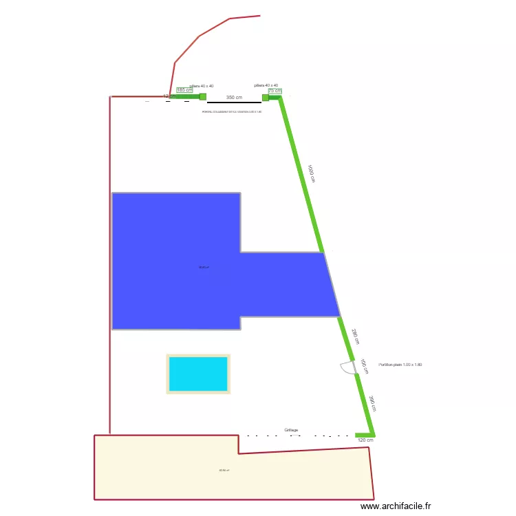 plan cl&ocirc;ture 1. Plan de 