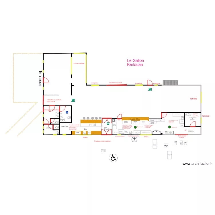 Raoul Corre travaux. Plan de 