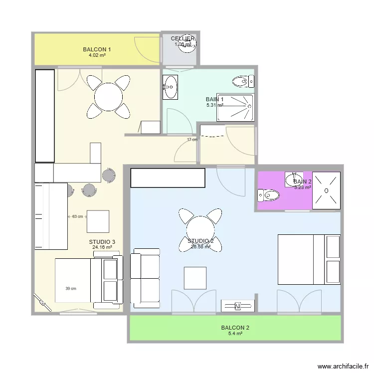 Studios 2 1. Plan de Studios 2 1. Plan de