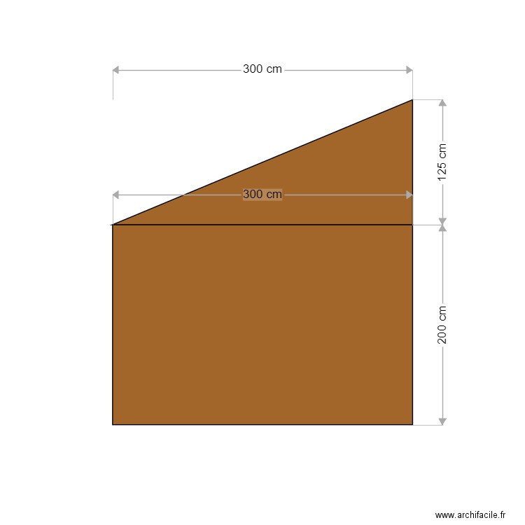 Abri vue face Ouest. Plan de 0 pièce et 0 m2