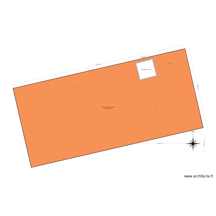 Plan toiture Favata. Plan de 0 pièce et 0 m2