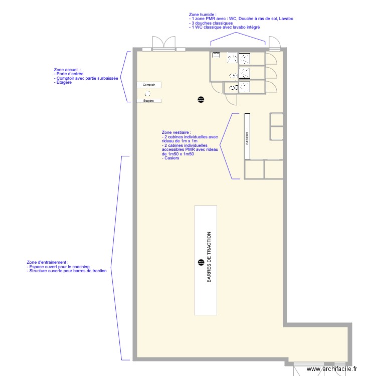 New Plan ERP ZOOM Accueil. Plan de 0 pièce et 0 m2