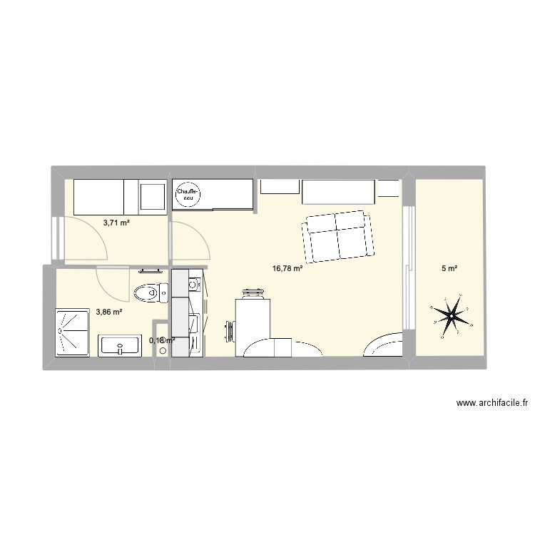 Angles. Plan de 0 pièce et 0 m2