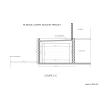 Plan de coupe sud-est / Projet