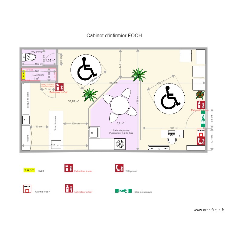 cabinet infirmier Foch 2. Plan de 0 pièce et 0 m2