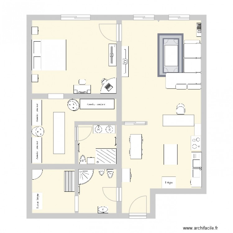 Appartement 1 ch. Plan de 0 pièce et 0 m2