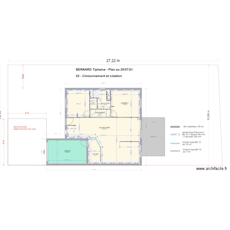 02 Plan cloisonnement 290721. Plan de 0 pièce et 0 m2