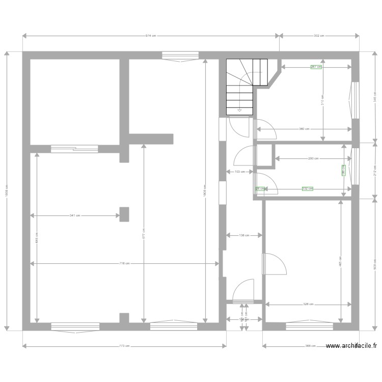 niveau1. Plan de 0 pièce et 0 m2