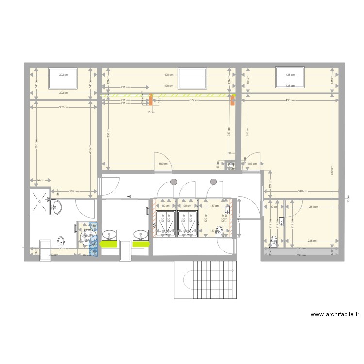 longère 1er étage 22 1er mai sans meubles . Plan de 0 pièce et 0 m2