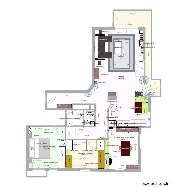 App. Vétroz Meublé N°. Plan de App. Vétroz Meublé N°. Plan de