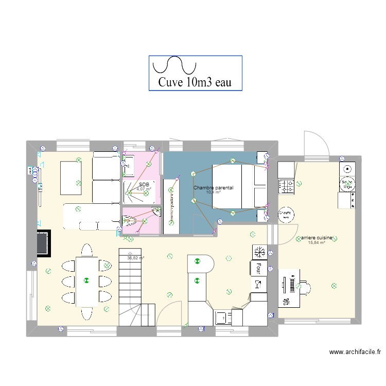 maison rohan. Plan de 0 pièce et 0 m2