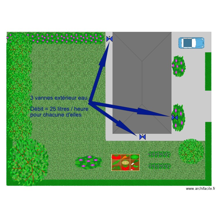 Jardin Arrosage 2. Plan de 0 pièce et 0 m2