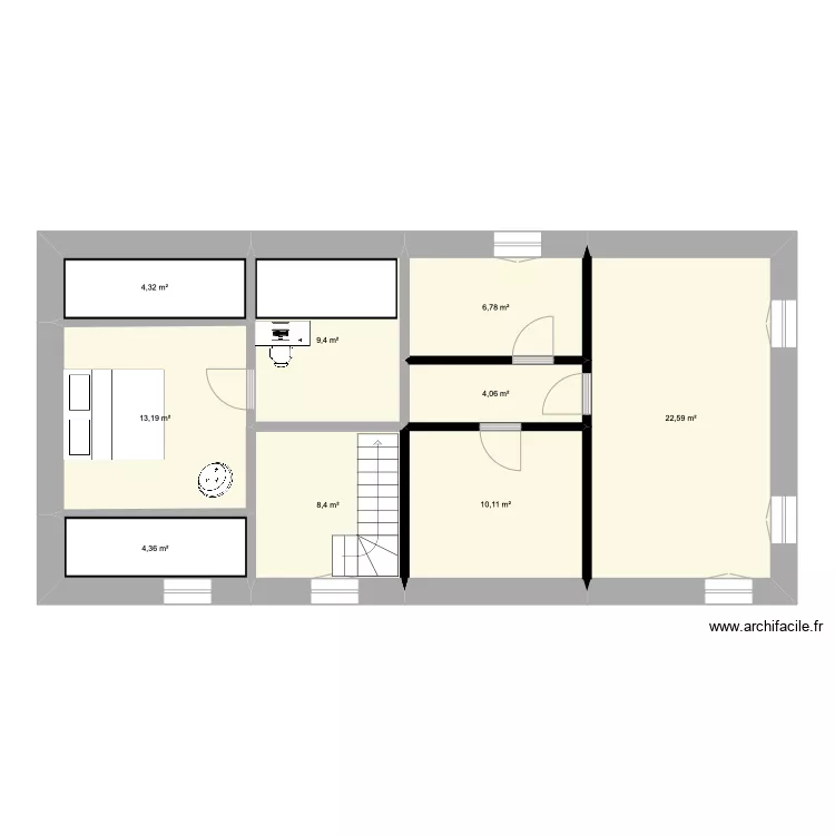 Cornol mezzanine. Plan de 