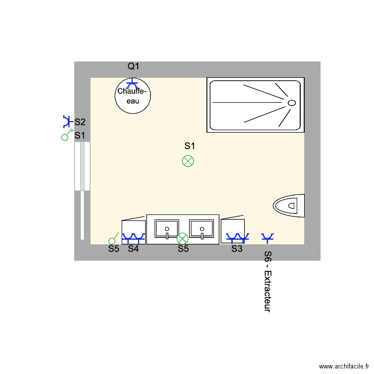 Alison Dropsy ( SDB ). Plan de 0 pièce et 0 m2