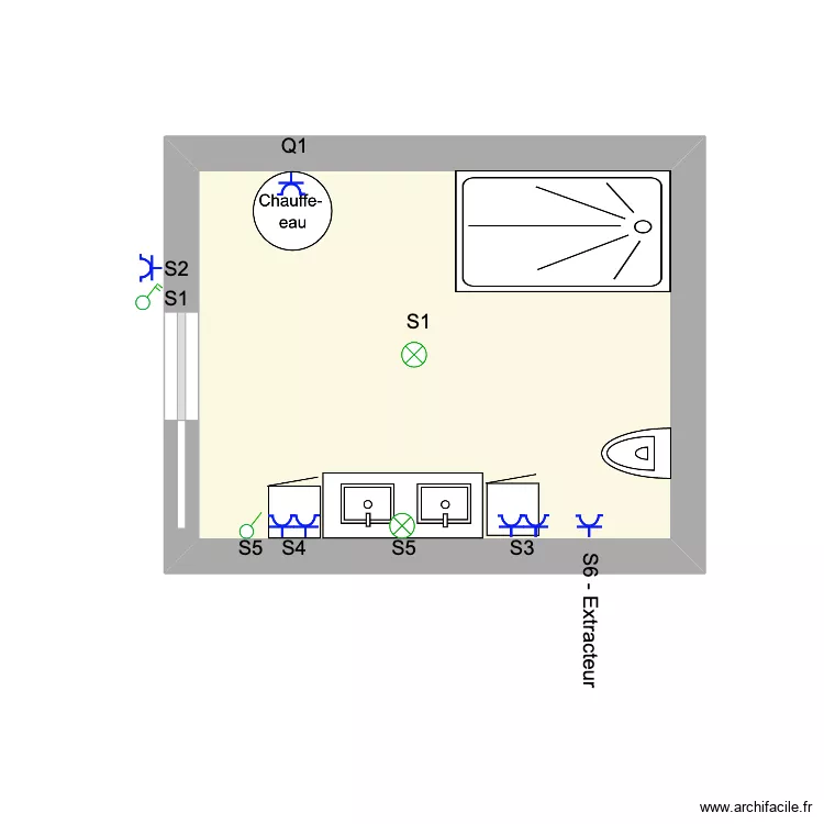 Alison Dropsy ( SDB ). Plan de 