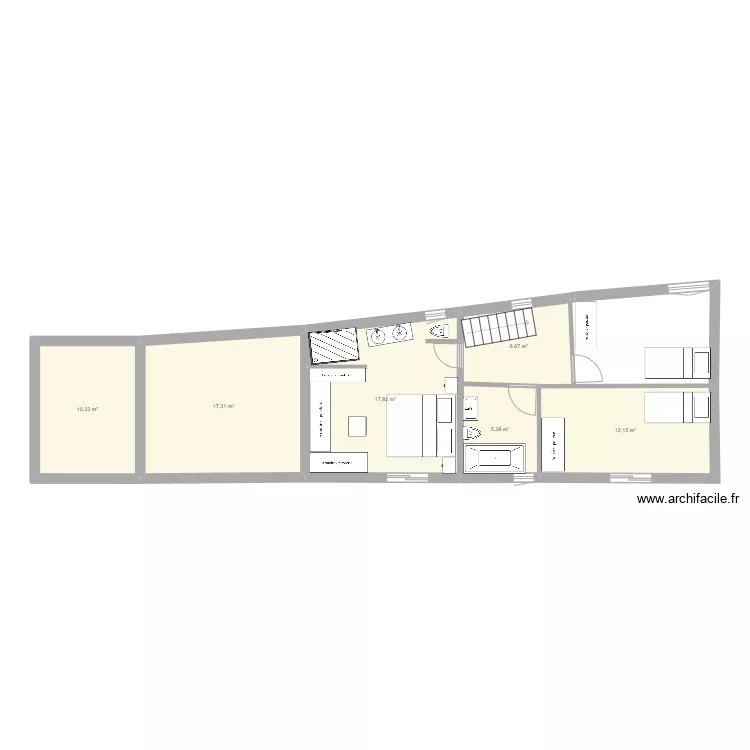 Plan Mas R+1 . Plan de 