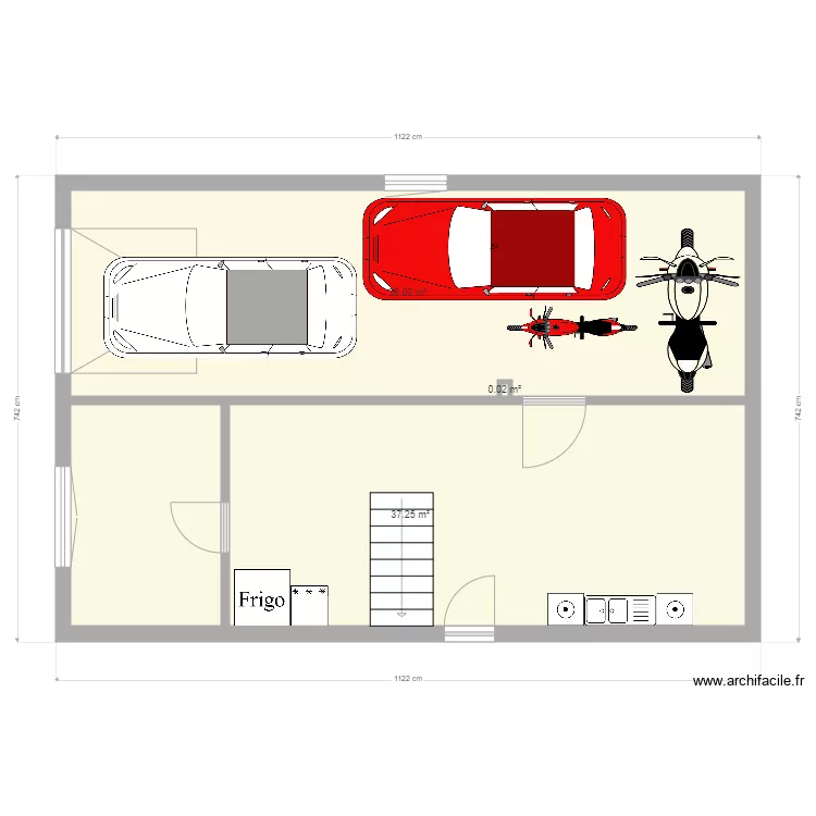 Sous sol V2. Plan de 