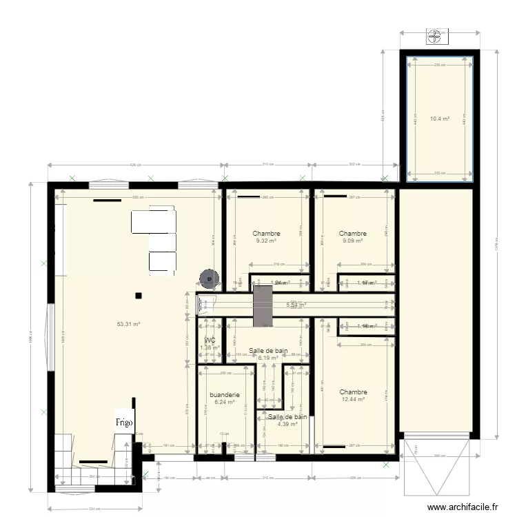 PLAN MAISON 1 bruy&egrave;res. Plan de 