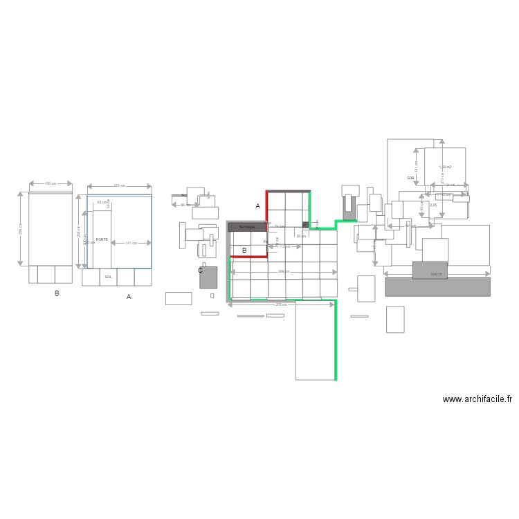 Calepinage 60. Plan de 0 pièce et 0 m2