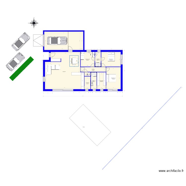 Villa marie et jo evolution4 entrée abritée. Plan de 0 pièce et 0 m2