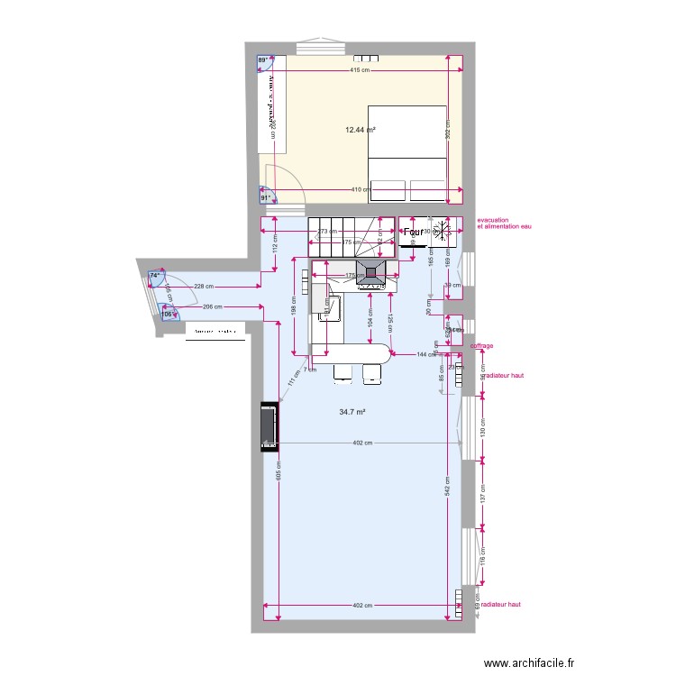 plan 1 3 eme etage. Plan de 0 pièce et 0 m2