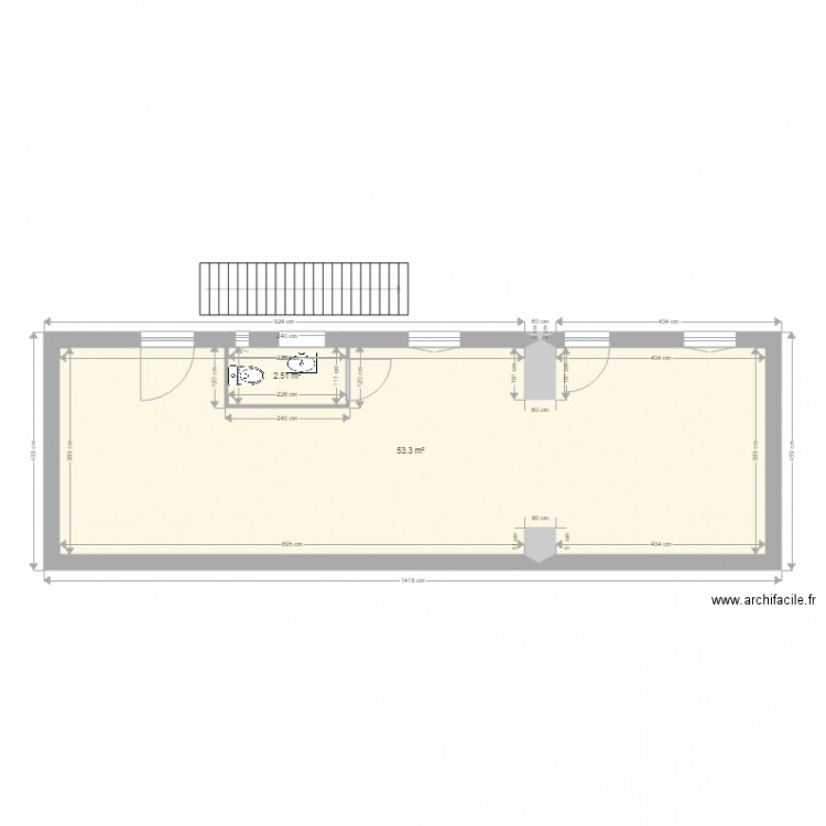 SCI Gaiété CinqBis RDC 1. Plan de 0 pièce et 0 m2