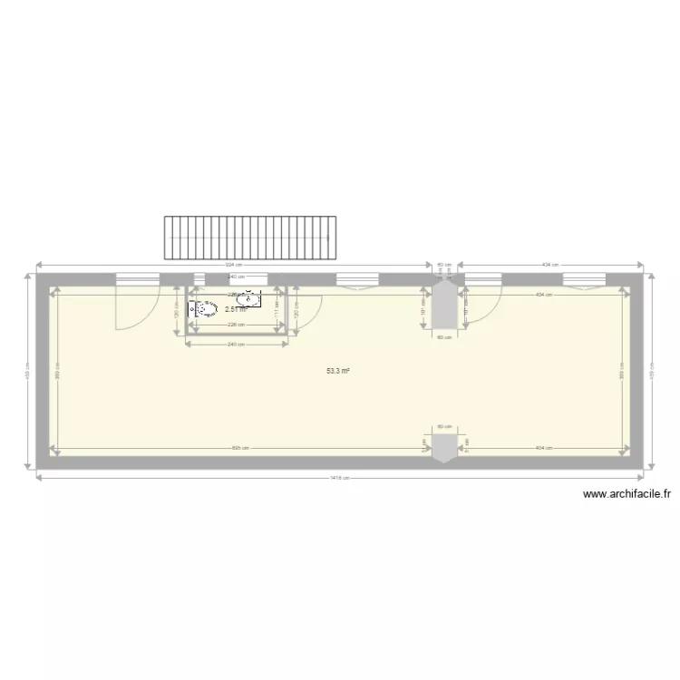SCI Gai&eacute;t&eacute; CinqBis RDC 1. Plan de 