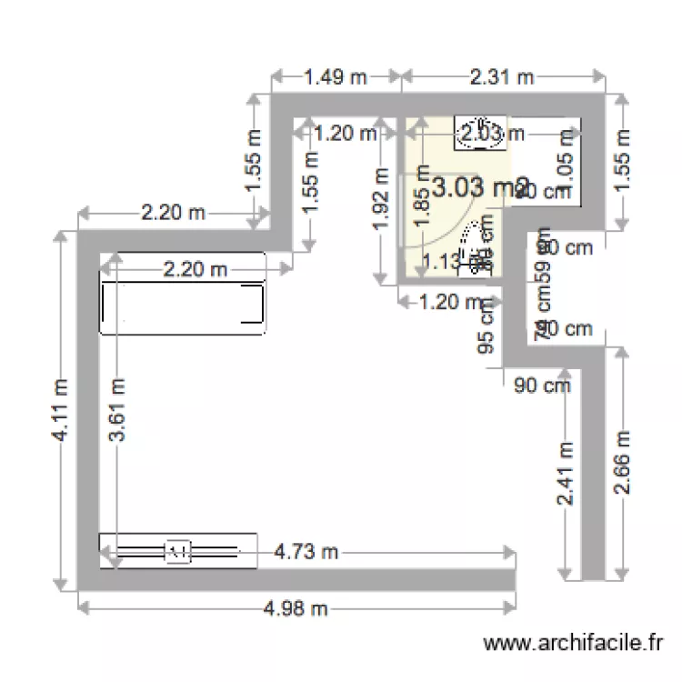 cabourg 1er etage. Plan de 