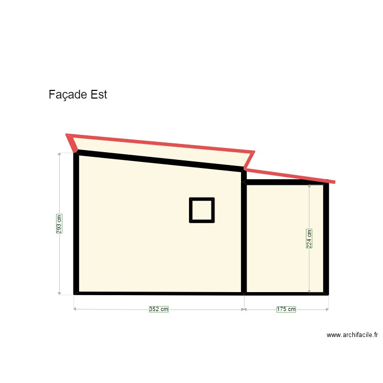 Local Technique façade Est. Plan de 0 pièce et 0 m2