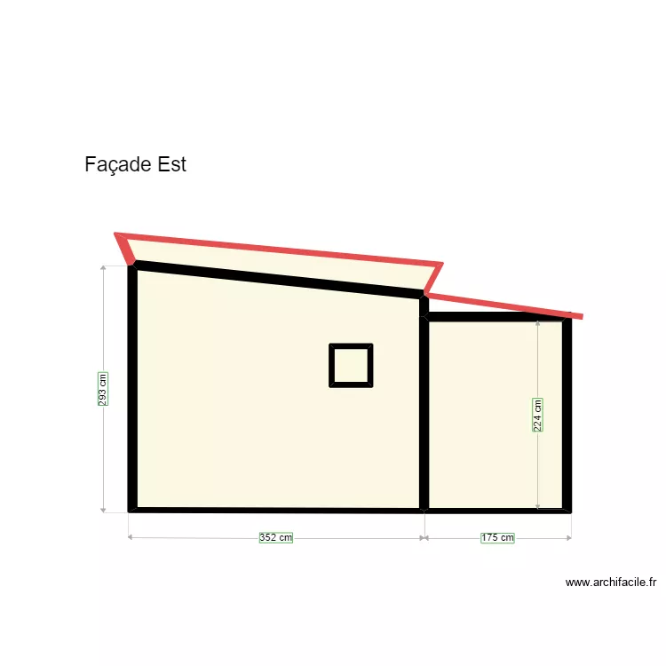 Local Technique fa&ccedil;ade Est. Plan de 