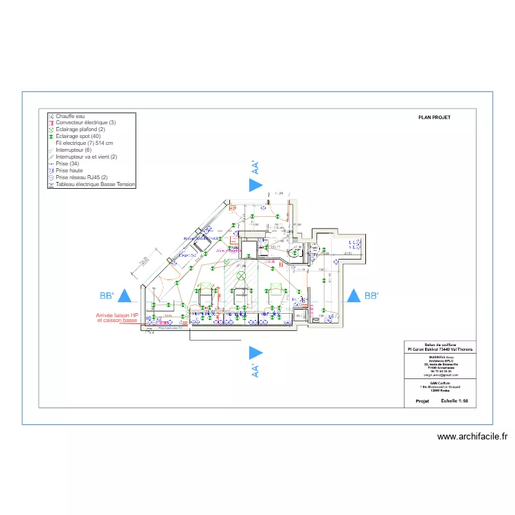 GM COIFFURE 2. Plan de GM COIFFURE 2. Plan de