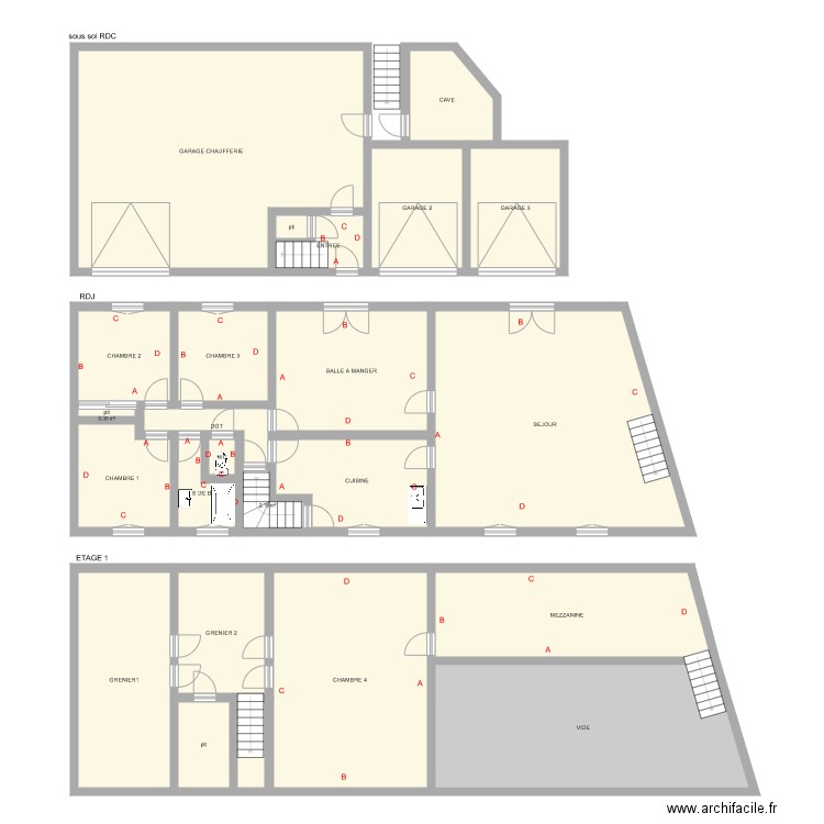 BROUILLAUD. Plan de 0 pièce et 0 m2