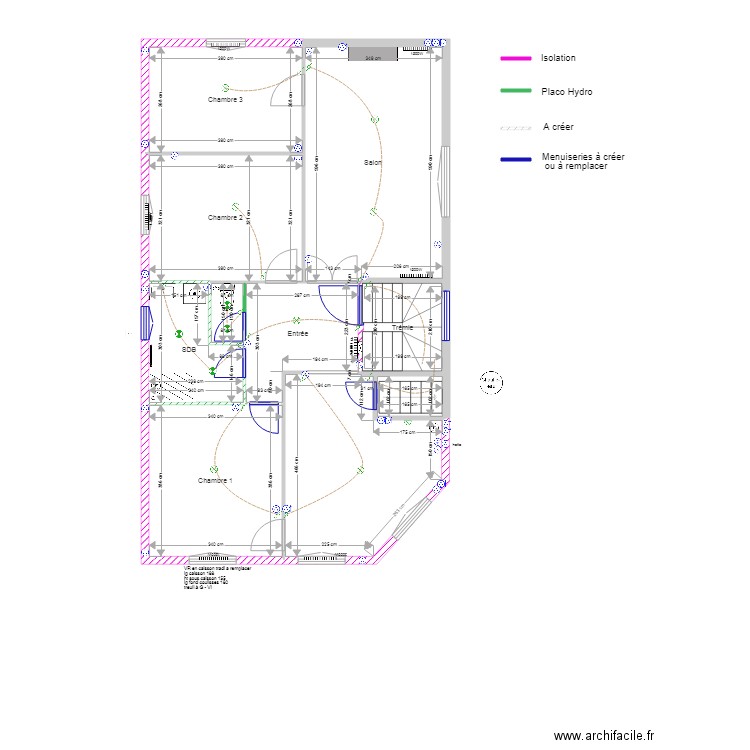TOUILLIEZ 1er ETAGE V2. Plan de 0 pièce et 0 m2